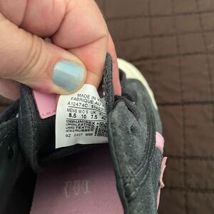 Converse Pink and Black Athletic Shoes